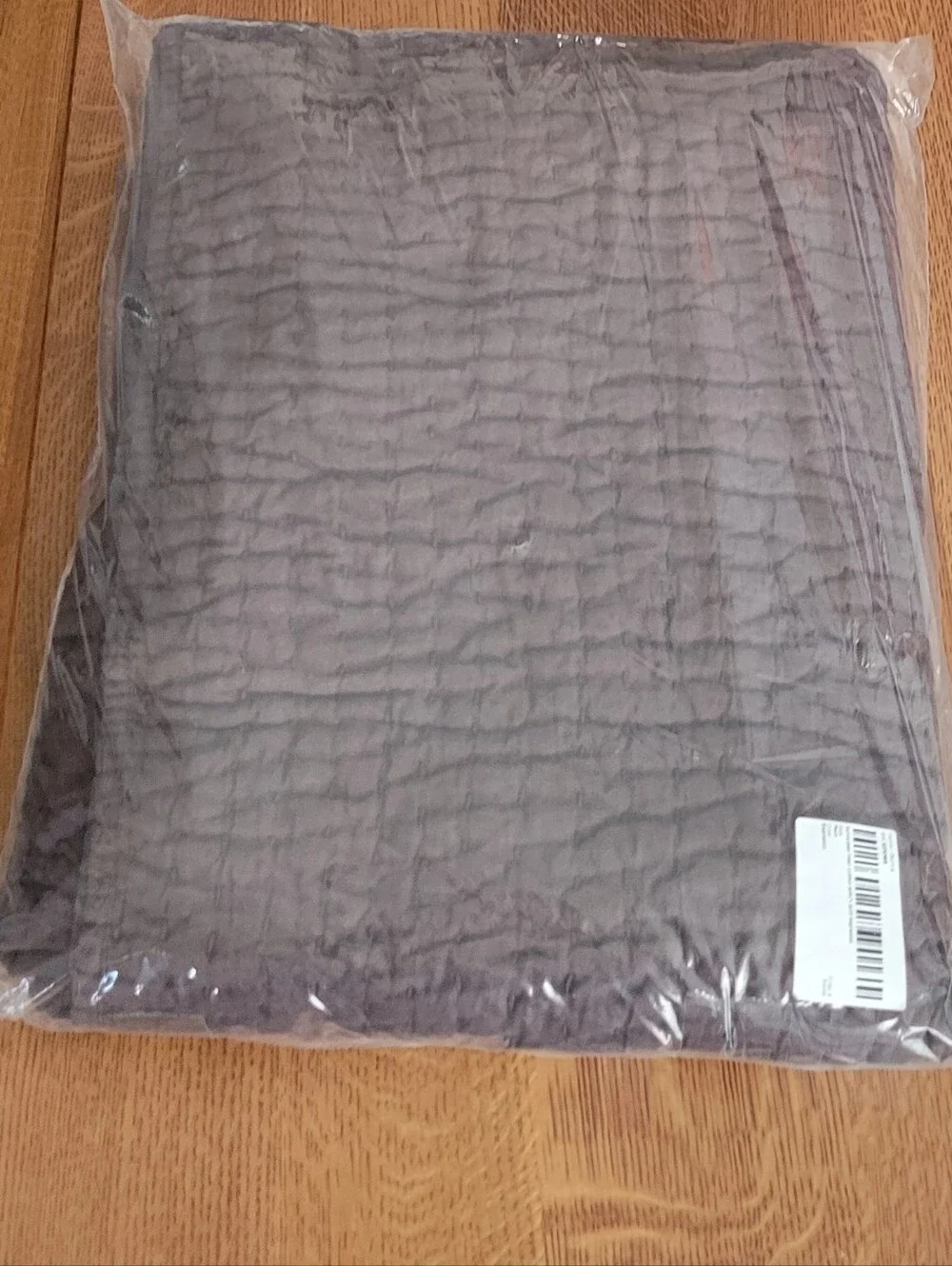 Quince European Linen Cotton Stitch Quilt - Espresso